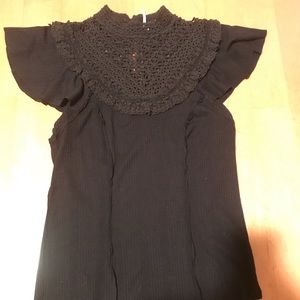 Free People Women’s Black Shirt